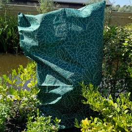 UB-STORE Plant Covers Freeze Protection 47"x71" in 2 Pack | Green Winter Frost Blankets for Outdoor Plants | Reusable Garden Cover Bags with Zipper Drawstring | Cold Weather Shrub Protection Cloth