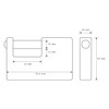 Abus 82/70mm Brass Shutter Lock