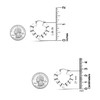 LeCalla Sterling Silver Light-Weight Antique Bamboo Heart Hoop Earring for