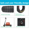 TOCBEUU 9.5x2.5-6.1 Solid Tires for Electric Scooter: Off-Road Replacement Wheels,