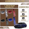 XYHGM Aluminum Alloy Pedals Cover for Toyota Camry 2025 Non-Slip