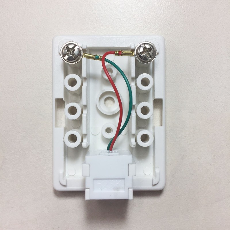 TARO'S CRS11-6P2C1J Modular Rosette Telephone/Telephone 6 Poles 2 Core 1