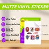 Uinkit 105 Sheets Printable Premium Matte White Vinyl Sticker Paper