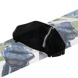 HCmotorku Motorcycle 13" Windscreen Visor Windshield Wind Deflector Replacement Fit for Harley Road Glide FLTRX FLTRU FLTR 2015-2023 (Black)