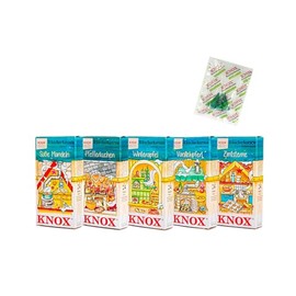 KNOX Christmas Bakery Incense Cones, Set of 5, Fragrances: Cinnamon Stars, Vanilla Crescent, Winter Apple, Peppercake and Sweet Almonds – Quantity: 120 Pieces – Made in Germany