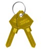 Salsbury Industries Aluminum Mailboxes Key Blank, Pins 5, PK50, Brass