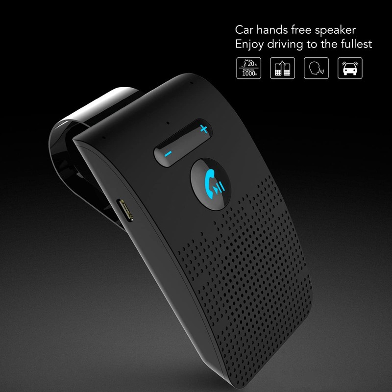 Leapiture Car Bluetooth Speaker Handsfree Bluetooth Speakerphone Sun Visor Receiver