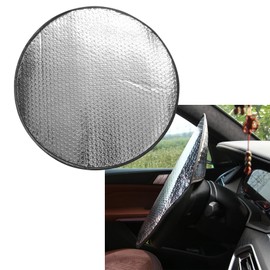 Steering Wheel Sun Shade Cover, Cooling Steering Wheel Cover, Anti-Heat Aluminum Foil Steering Wheel Cover, Steering Wheel Sun Block, Steering Wheel Covers Car Accessories for Cars, Trucks, SUVs