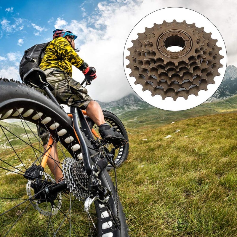 KIMISS Bicycle Freewheel Cassette, 6-Speed 14T 28T Mountain Bike Sprocket