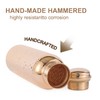Pure Copper Water Bottle 34 Ounce with Jute Carry Bag