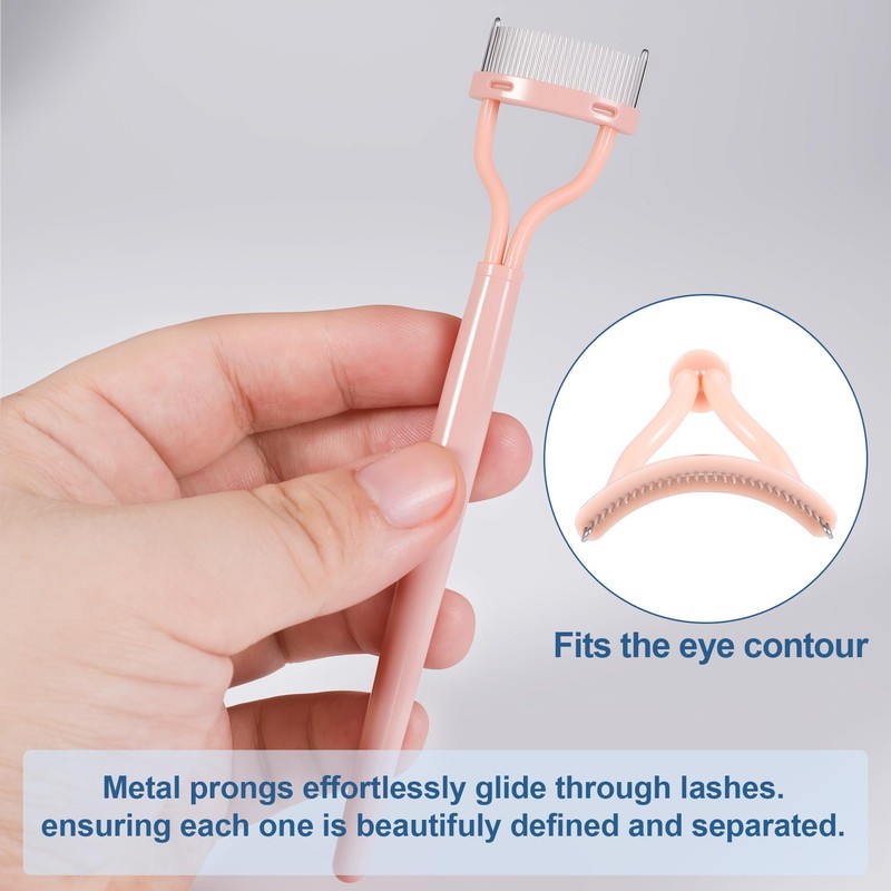 Alpinleux 2 Pcs Metal Eyelash Separator Tool, Eyelash Comb Separator,