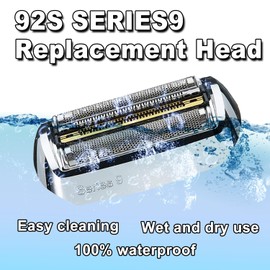 Series 9 92S Electric Replacement Shaver Head Accessories Series 9 Electric Shaver blade Compatible with Braun Series 9 Electric Razors 9290cc, 9291cc, 9370cc, 9293s, 9385cc, 9390cc, 9330s, 9296cc