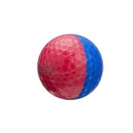 Casco KIRA Practice Ball, Putter Practice Ball, KIRALINE PRACTICE Blue/Red, Pack of 2