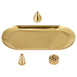 Angoily 1 Set Office Decore The Office Decor Bling Bedroom Decor Bed Room Decor Incense Holder for Sticks Incense Tray Metal Incense Burner Decorate Incense Sticks Incense Plate Brass