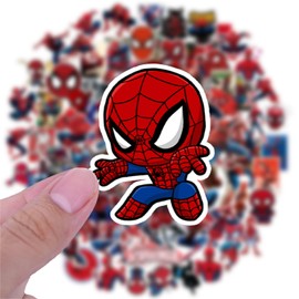 100 pegatinas de araña para botellas de agua, portátil, monopatín, equipaje, 100 unidades