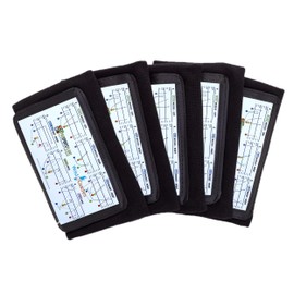 Football Play Wristbands - Adult Quarterback Gear - Wristband Playbook - Softball Wristbands for Signs - Soccer, Baseball & Catchers Wristband - QB Play Card Wrist Band Training Equipment (5 Pack)