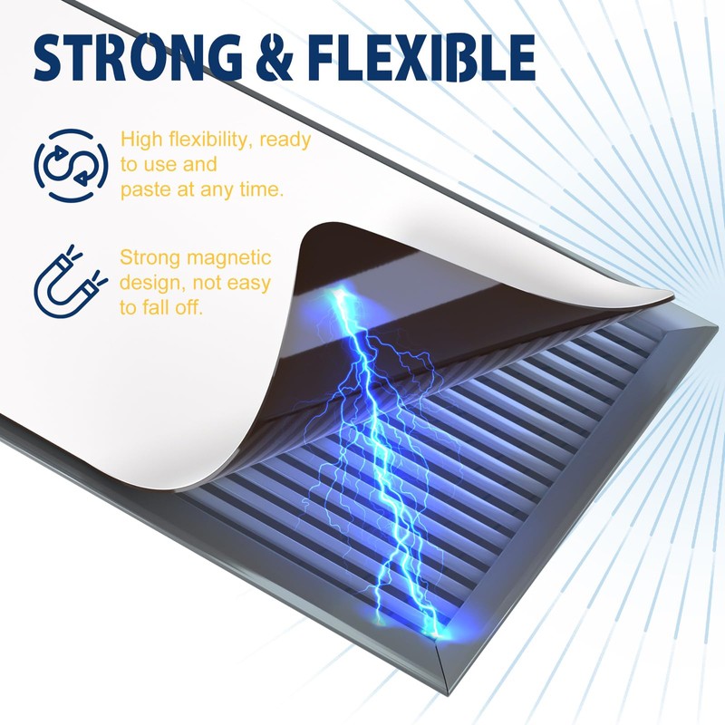 3 Pack Strong Magnetic Vent Covers for Home Ceiling, 5.5x12