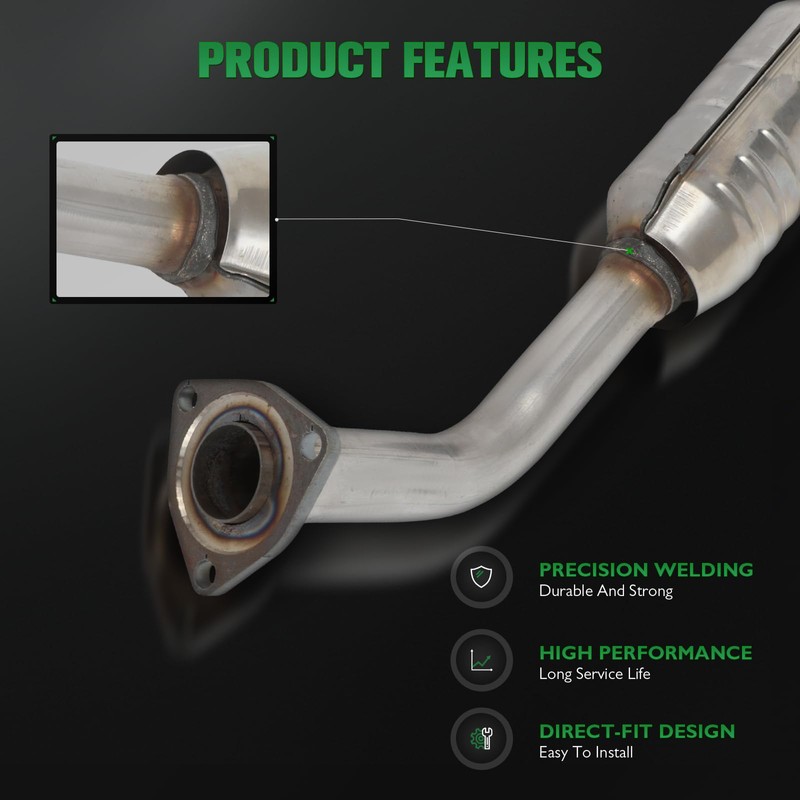 SCITOO 54323 Left Catalytic Converter Fit For Toyota For Tundra