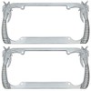 BDK Heavy Duty Rust-Proof Stainless Steel Metal Chrome Tropical Palm