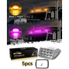 Partsam Cab Light, 5Pc 17LED Dual Color Square Cab Marker