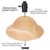 Glass Lamp Shade Replacement for Torchiere Floor Lamps，Lamp Shade for