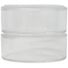 2 Pack - Round Hockey Puck Holder | Clear Stackable