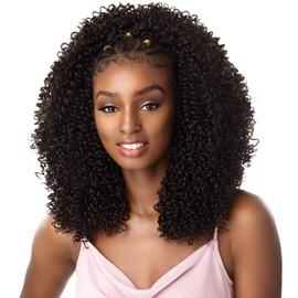 MULTI PACK DEALS! Sensationnel Synthetic Hair Crochet Braids Lulutress 2X Coily 3C (5-PACK, 1B)