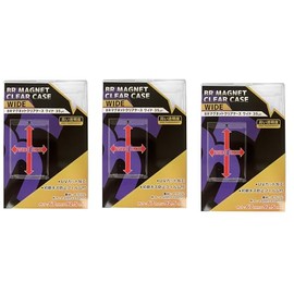 Set of 3 BR Magnet Clear Case, Wide 35pt