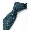 Ctskyte Slim Silk Necktie for Men Woven Jacquard Patterned Business