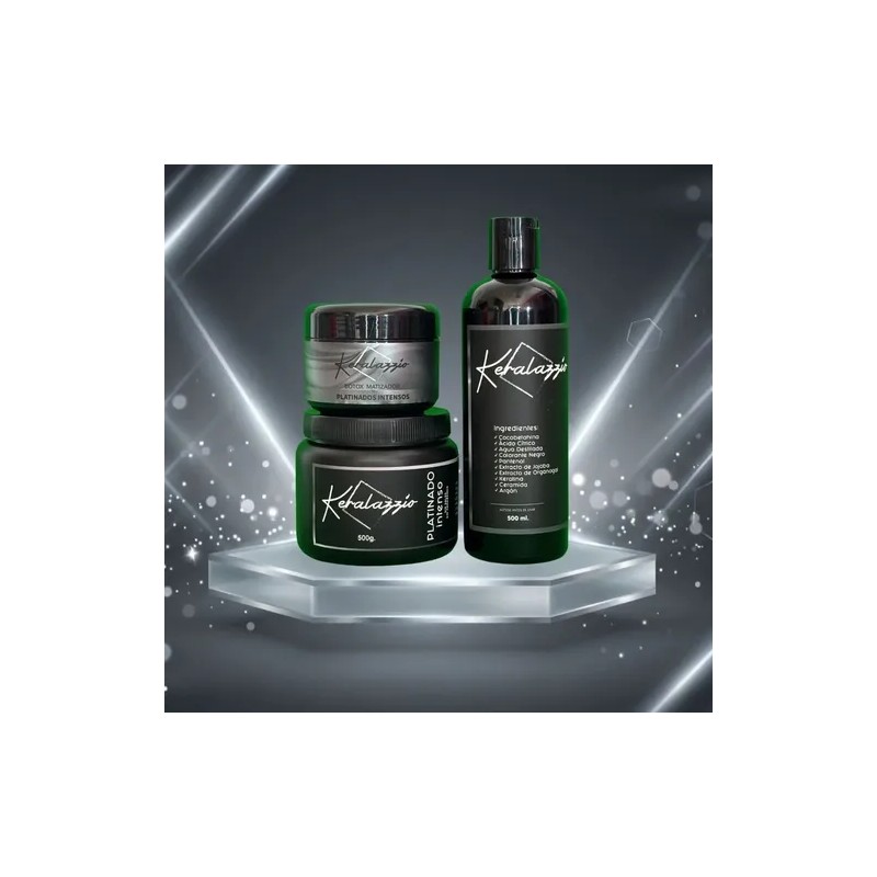 Matizador Platinados Premium 2 Cremas + Shampoo 500ml