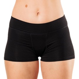 Bambody Absorbent Boxer: Period Underwear for all Day and Night Protection - 1 Pack: Black - Size 4