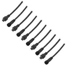 ALITOVE 3 Pin Electrical Connector 18AWG IP65 Male Female ALT-Connector 6in/15cm Extension Cable Compatible with ASIN B0923SDR5T B0923TKHY4 B0923S8Y4C B0923TN5GV for WS2811 LED Pixel Lights (5 Pairs)