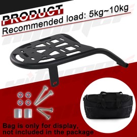 Xitomer Luggage Rack Fit for CRF250L & CRF250L Rally 2021 2020 2019 CRF250L 2018 2017 2016 2015 2014 2013 2012-2021 Motorcycle Cargo Rack Motorcycle Rear Rack
