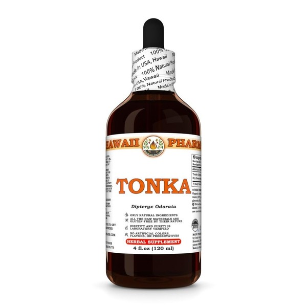 Hawaii Pharm Tonka Extract, Tincture for Energy and Respiratory Comfort,