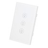 Smart Light Switch APP Control 3 Way Tempered Glass Panel