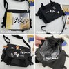 Pbkabiug Cute Nylon Messenger Bag for Women Kawaii Shoulder Crossbody