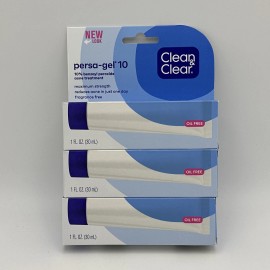 Clean & Clear Persa-Gel 10 Max Strength Acne Spot Ointment 1 oz (3 Pack)