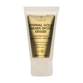 Nuestra Tierra Cosmética Eternal Gold Hands Spots Eraser, Crema de Manos Anti-Manchas y Anti-Edad, 35ml