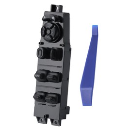 WUANGKI Master Power Window Switch Front Left Driver Side Compatible with 1997-2001 Jeep Cherokee, Replaces OE 56009449AC 8+12 Pins Power Window Switch Button