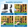 2 Pcs Fence Post Repair, Heavy Duty Fence Post Kit