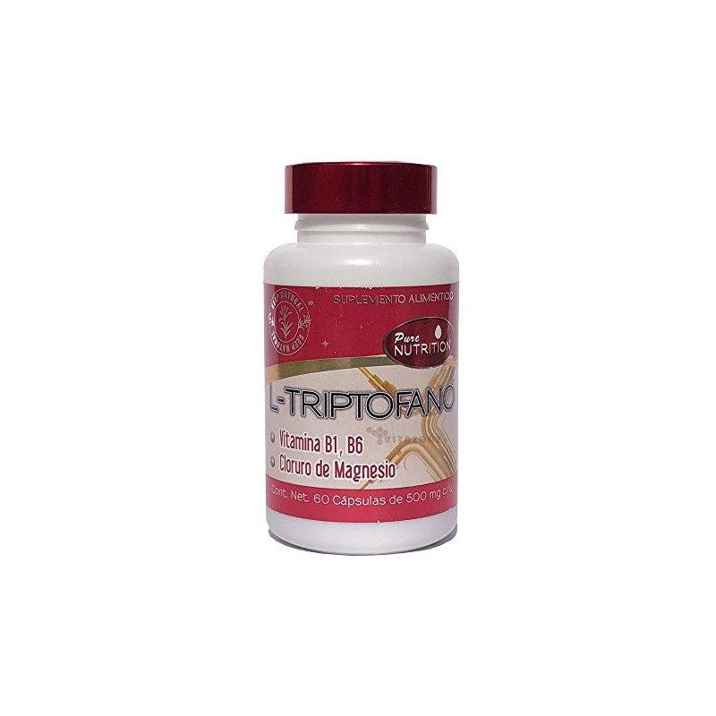 Triptófano 500 mg – 60 Cápsulas – Suplemento Alimenticio
