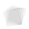 3" x 3" Clear Acrylic Sheet Pack of 5 Square