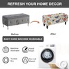 Eco-Ancheng Storage Ottoman Cover Rectangle Ottoman Slipcover Folding Storage Bench