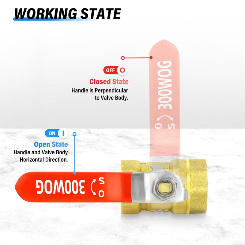 TAILONZ PNEUMATIC 1 x brass mini ball valve kit, 3/4