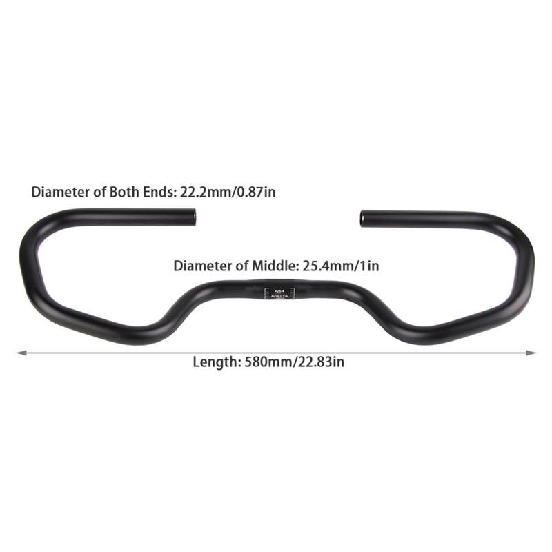 Adjustable Aluminum Alloy Mountain Bike Crooked Butterfly Handlebar Bicycle Accessory