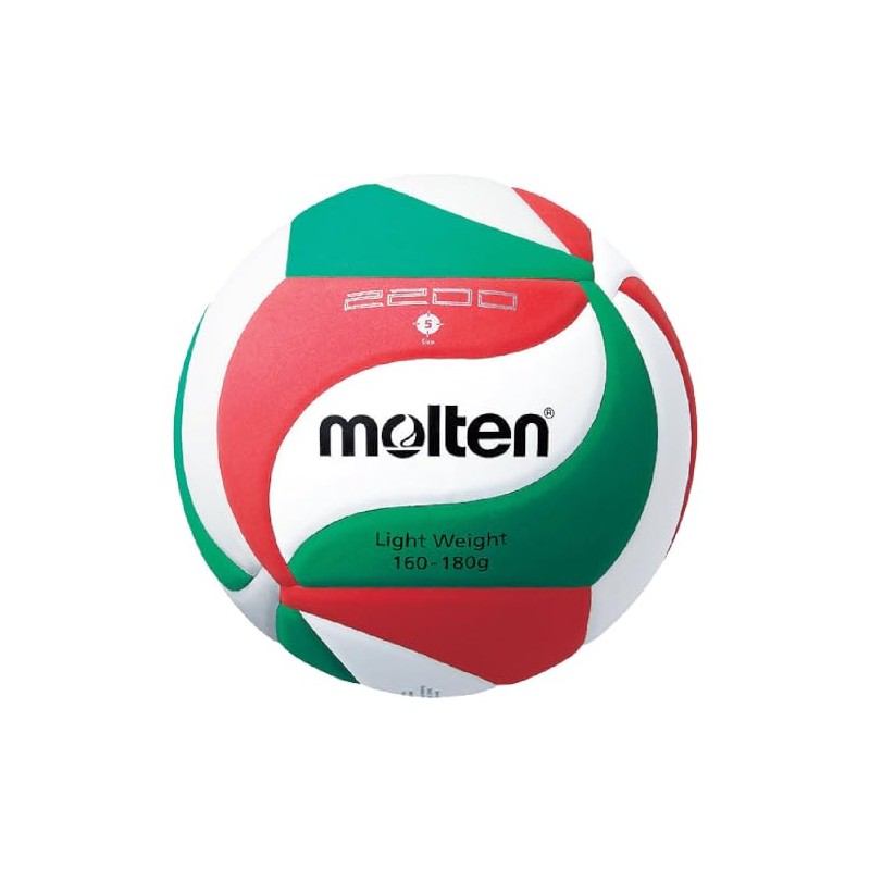 Molten Balón Voleibol V5m2200-L No. 5 Outdoor Color Tricolor/Verde/Blanco