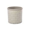 Burgon & Ball Tuscany Ceramic Indoor Planter - Pale Grey,