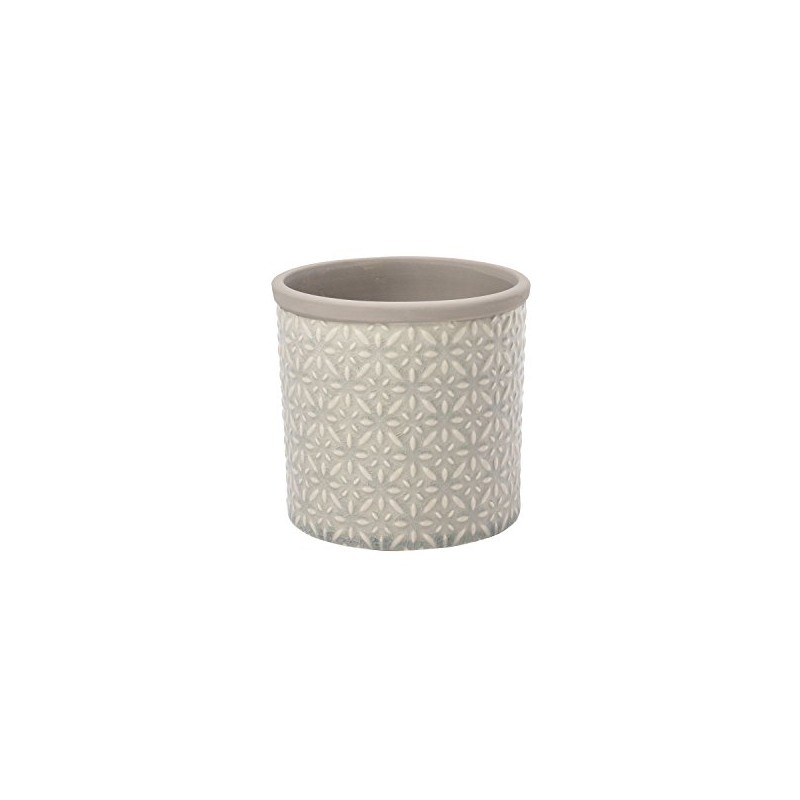 Burgon & Ball Tuscany Ceramic Indoor Planter - Pale Grey,