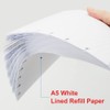 Getvow A5 TUL Discbound Lined Refill Paper, Junior Size 8