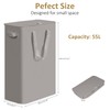 efluky Slim Laundry Basket with Lid, Narrow Laundry Hamper with